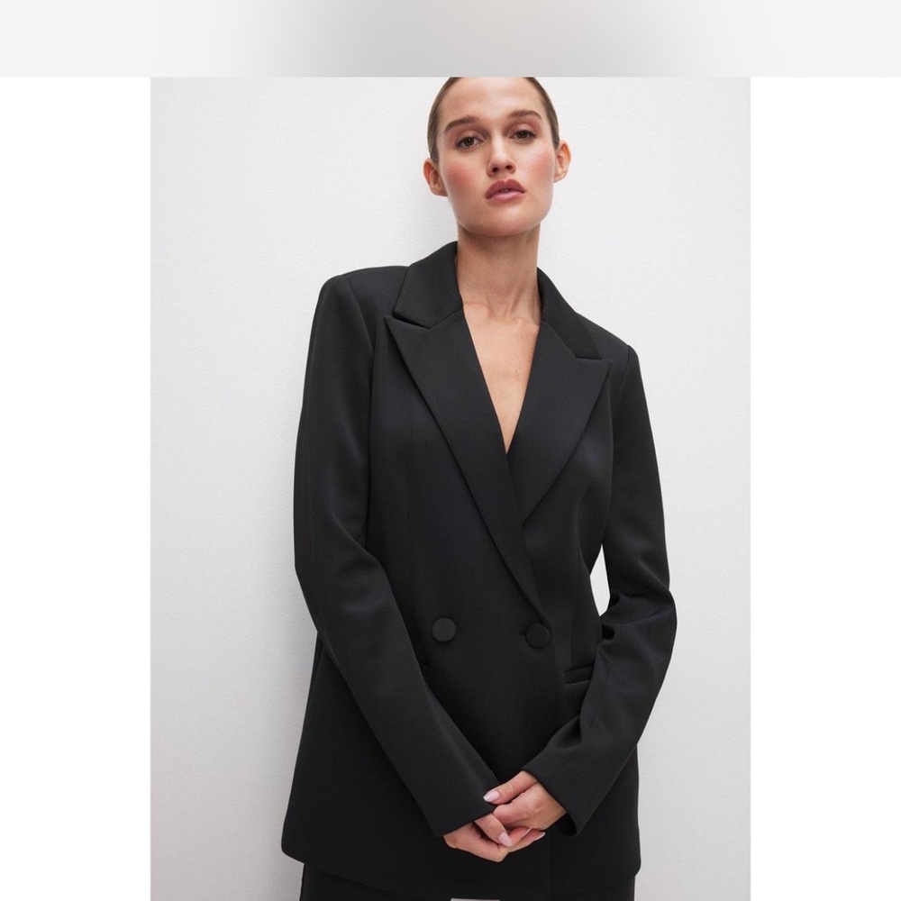 Good American Classic Black Blazer